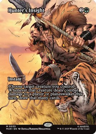 Hunter's Insight (Borderless) (MAR-035) - Marvel Eternal-Legal