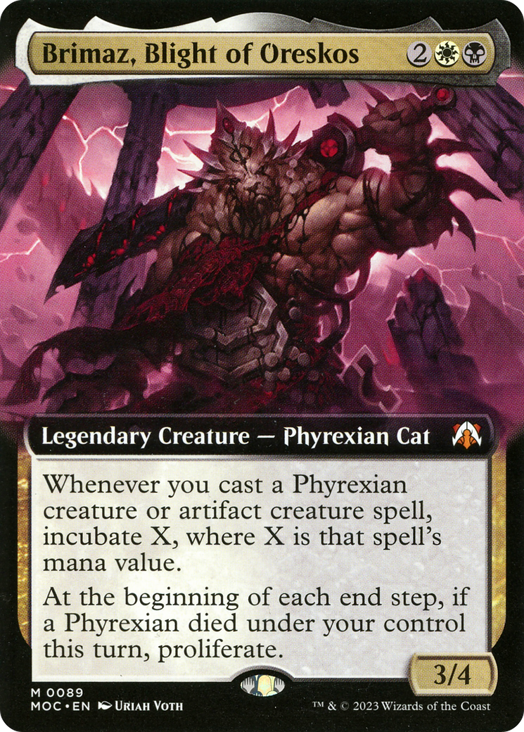 Brimaz, Blight of Oreskos (Extended Art) (MOC-089) - March of the Machine Commander: (Extended Art)