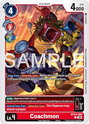 Coachmon (BT23-009) - Hackers' Slumber