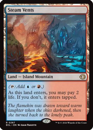 Steam Vents (ECL-267) - Lorwyn Eclipsed Foil