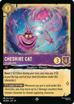Cheshire Cat - Inexplicable (60/204) - Whispers in the Well Cold Foil