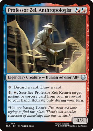 Professor Zei, Anthropologist (TLA-238) - Avatar: The Last Airbender Foil