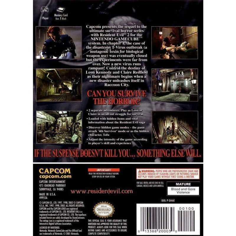 Resident Evil 2 - Nintendo GameCube