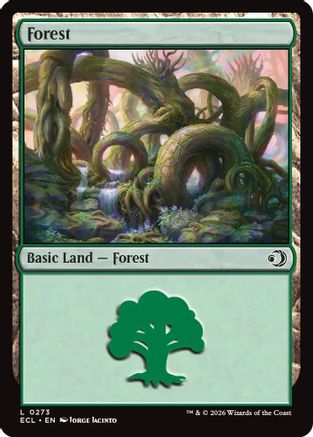 Forest (0273) (ECL-273) - Lorwyn Eclipsed Foil