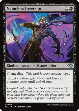 Nameless Inversion (ECL-113) - Lorwyn Eclipsed