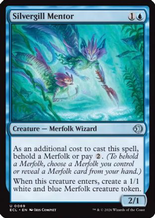 Silvergill Mentor (ECL-069) - Lorwyn Eclipsed Foil