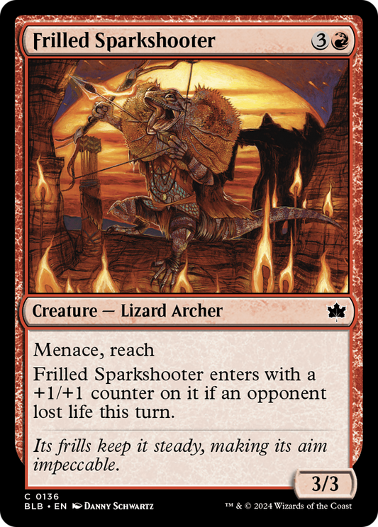 Frilled Sparkshooter (BLB-136) - Bloomburrow Foil