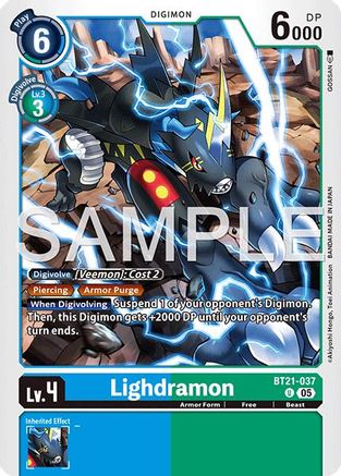 Lighdramon (Reprint) (BT21-037) - Advanced Booster Digimon Generation Foil
