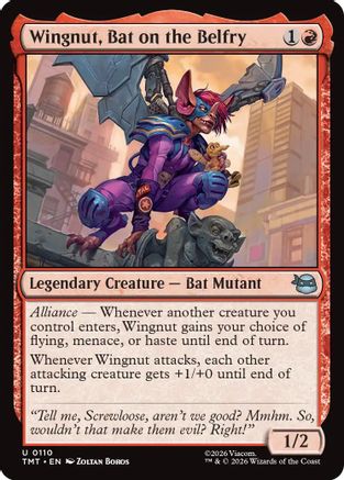 Wingnut, Bat on the Belfry (TMT-110) - Teenage Mutant Ninja Turtles