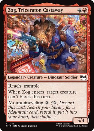 Zog, Triceraton Castaway (TMT-111) - Teenage Mutant Ninja Turtles Foil