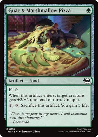 Guac & Marshmallow Pizza (TMT-116) - Teenage Mutant Ninja Turtles