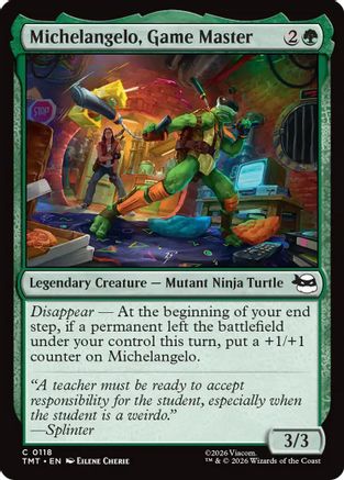 Michelangelo, Game Master (TMT-118) - Teenage Mutant Ninja Turtles Foil