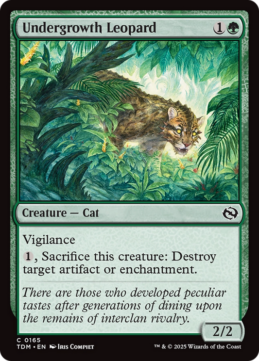 Undergrowth Leopard (TDM-165) - Tarkir: Dragonstorm Foil