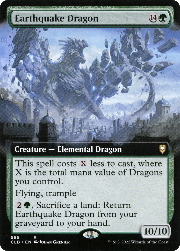 Earthquake Dragon (CLB-588) - Commander Legends: Battle for Baldur's Gate: (Extended Art) Foil