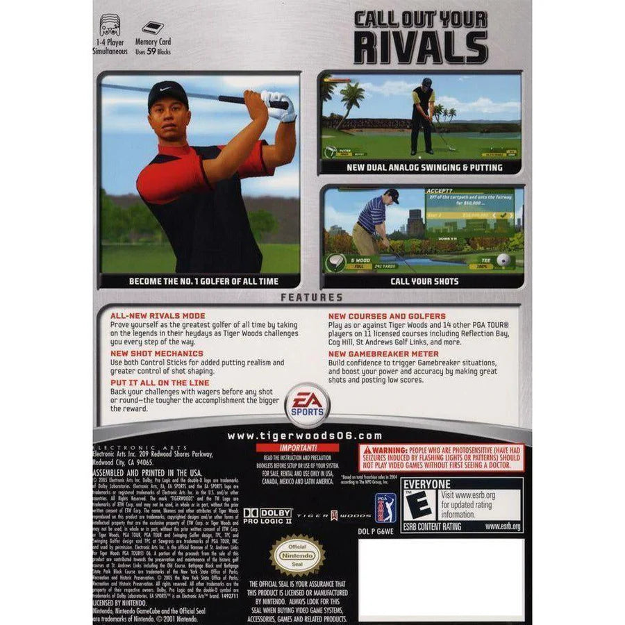 Tiger Woods PGA Tour 06 - Nintendo GameCube