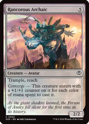 Rancorous Archaic (SOS-002) - Secrets of Strixhaven Foil