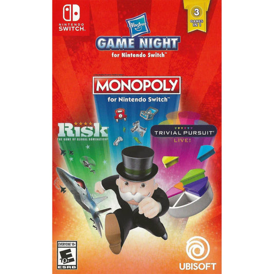 Hasbro Game Night Monopoly Risk Trivial Pursuit