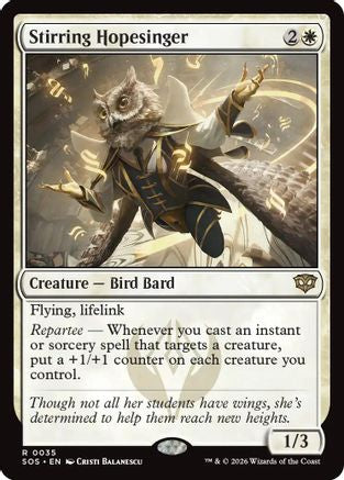 Stirring Hopesinger (SOS-035) - Secrets of Strixhaven Foil