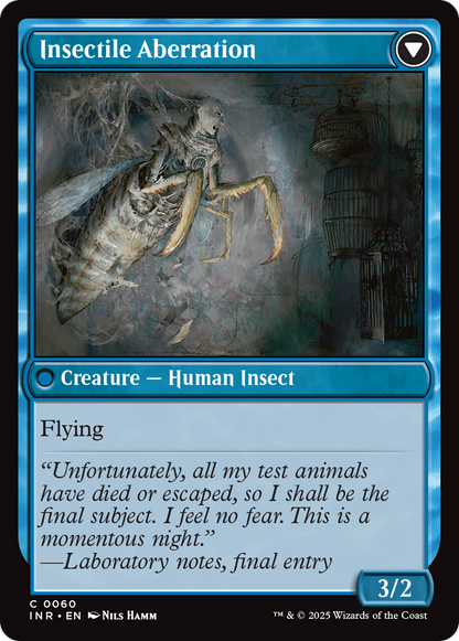 Delver of Secrets // Insectile Aberration (INR-060) - Innistrad Remastered
