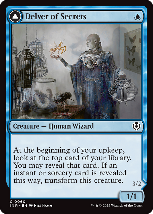 Delver of Secrets // Insectile Aberration (INR-060) - Innistrad Remastered