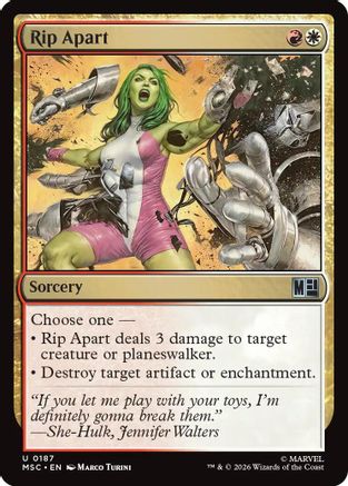Rip Apart (Surge Foil) (MSC-187) - Commander: Marvel Super Heroes Foil