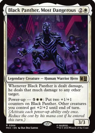 Black Panther, Most Dangerous (MSC-584) - Commander: Marvel Super Heroes