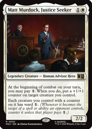 Matt Murdock, Justice Seeker (MSC-602) - Commander: Marvel Super Heroes
