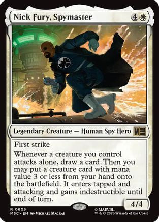 Nick Fury, Spymaster (MSC-603) - Commander: Marvel Super Heroes Foil