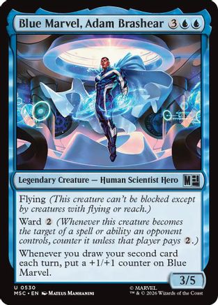 Blue Marvel, Adam Brashear (MSC-530) - Commander: Marvel Super Heroes Foil