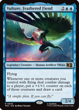 Vulture, Feathered Fiend (MSC-645) - Commander: Marvel Super Heroes Foil