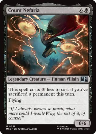 Count Nefaria (MSC-651) - Commander: Marvel Super Heroes