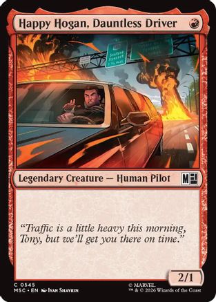 Happy Hogan, Dauntless Driver (0545) (MSC-545) - Commander: Marvel Super Heroes Foil