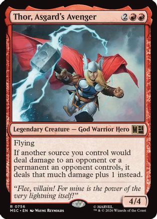 Thor, Asgard's Avenger (MSC-756) - Commander: Marvel Super Heroes Foil