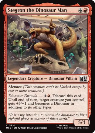 Stegron the Dinosaur Man (MSC-810) - Commander: Marvel Super Heroes