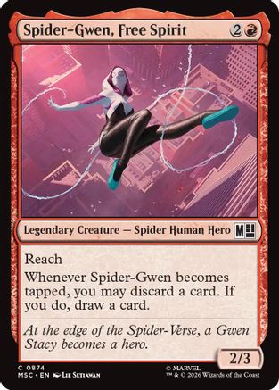 Spider-Gwen, Free Spirit (MSC-874) - Commander: Marvel Super Heroes Foil