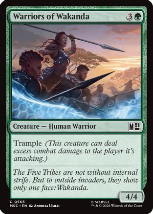 Warriors of Wakanda (MSC-565) - Commander: Marvel Super Heroes Foil