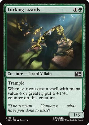 Lurking Lizards (MSC-816) - Commander: Marvel Super Heroes Foil