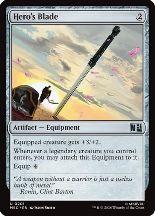 Hero's Blade (MSC-201) - Commander: Marvel Super Heroes
