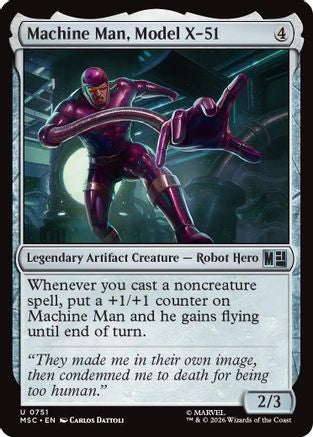 Machine Man, Model X-51 (MSC-751) - Commander: Marvel Super Heroes Foil