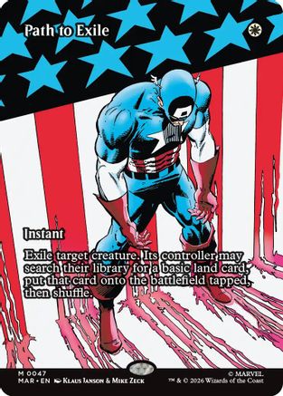 Path to Exile (Borderless) (0047) (MAR-047) - Marvel Universe Eternal-Legal
