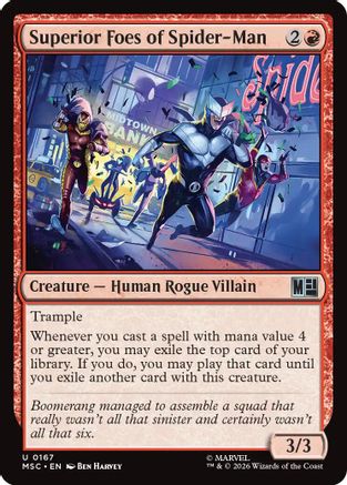 Superior Foes of Spider-Man (MSC-167) - Commander: Marvel Super Heroes