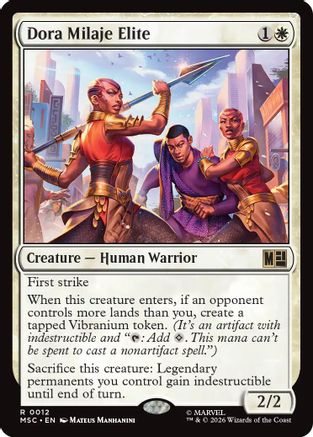 Dora Milaje Elite (Surge Foil) (MSC-012) - Commander: Marvel Super Heroes Foil