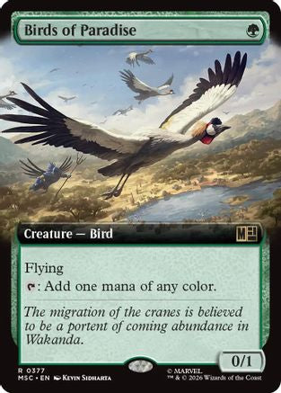 Birds of Paradise (Extended Art) (MSC-377) - Commander: Marvel Super Heroes Foil