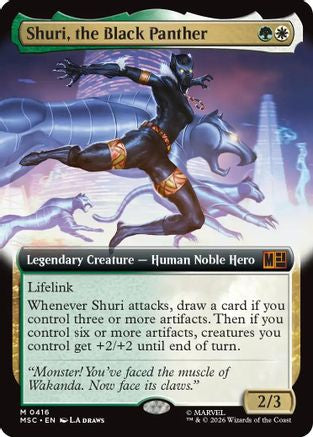 Shuri, the Black Panther (Extended Art) (MSC-416) - Commander: Marvel Super Heroes Foil