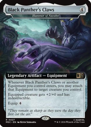 Black Panther's Claws - Hammer of Nazahn (Extended Art) (MSC-427) - Commander: Marvel Super Heroes