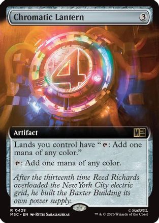 Chromatic Lantern (Extended Art) (MSC-428) - Commander: Marvel Super Heroes Foil