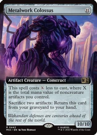 Metalwork Colossus (Extended Art) (MSC-442) - Commander: Marvel Super Heroes Foil