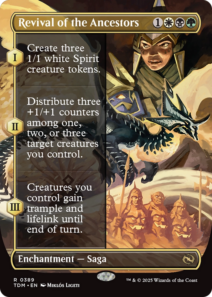 Revival of the Ancestors (TDM-389) - Tarkir: Dragonstorm: (enchantment) (Borderless)
