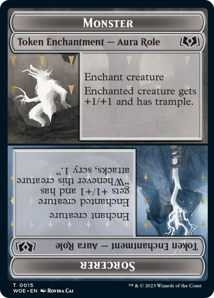 Monster // Sorcerer (WOE-015) - Wilds of Eldraine Tokens