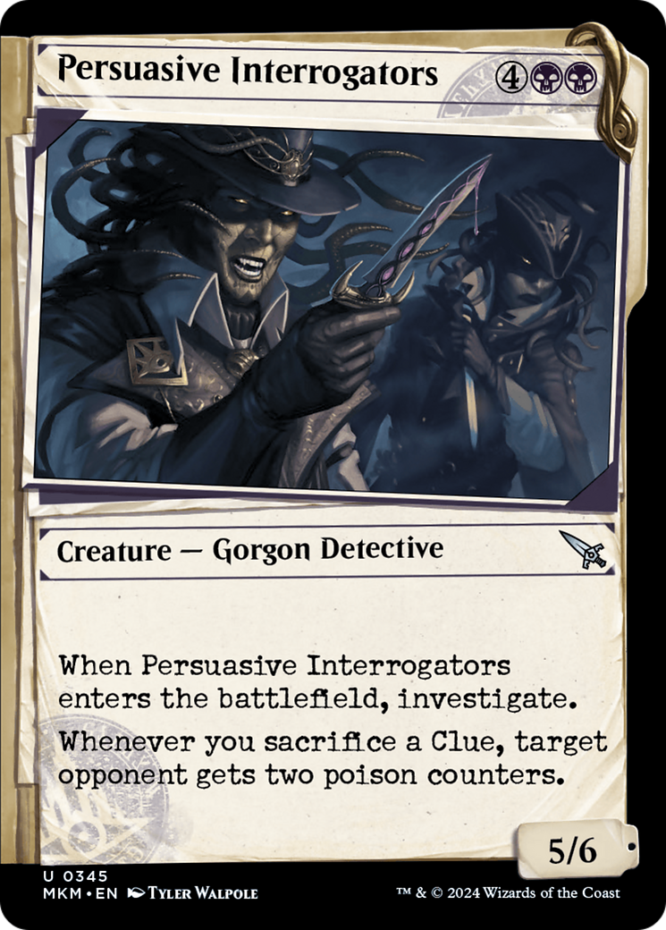 Persuasive Interrogators (MKM-345) - Murders at Karlov Manor: (Showcase) Foil